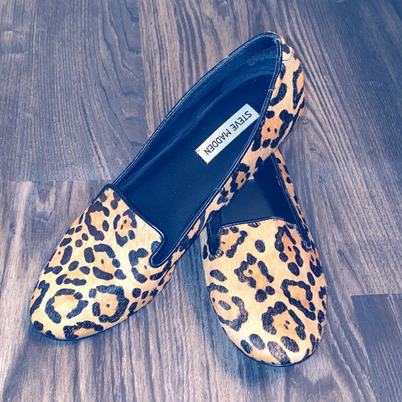 Steve Madden Shoes - Steve Madden Croquet-L Leopard Print Loafers 9.5